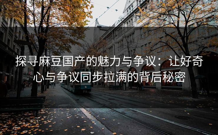 探寻麻豆国产的魅力与争议：让好奇心与争议同步拉满的背后秘密  第1张