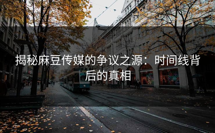 揭秘麻豆传媒的争议之源：时间线背后的真相  第1张